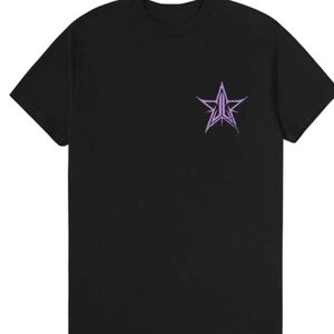 Jeffree Star Black Tee with Purple Logo